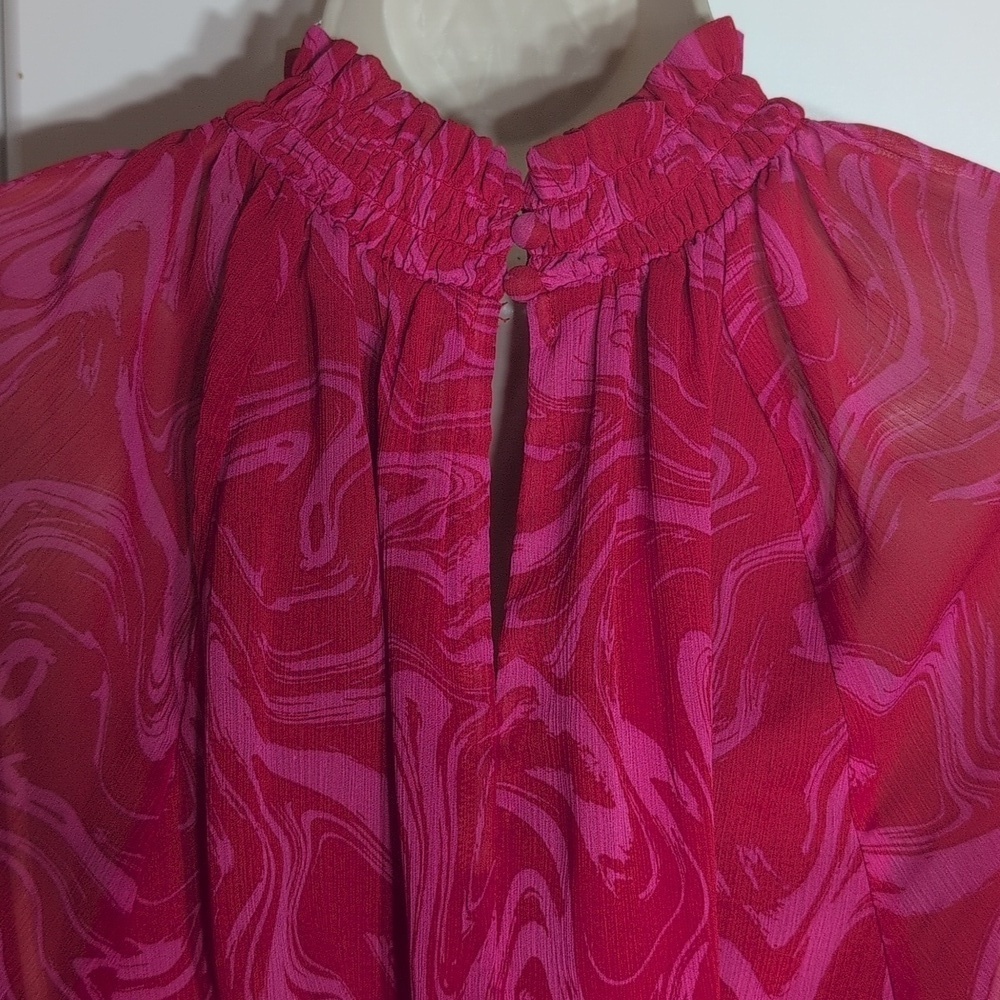 Scoop Elegant Dres Red/Pink Size Small - Picture 5 of 8